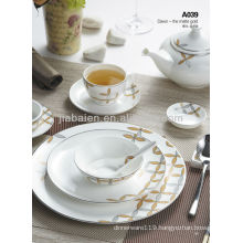 A028 New design wholesale bone china modern dinner set
